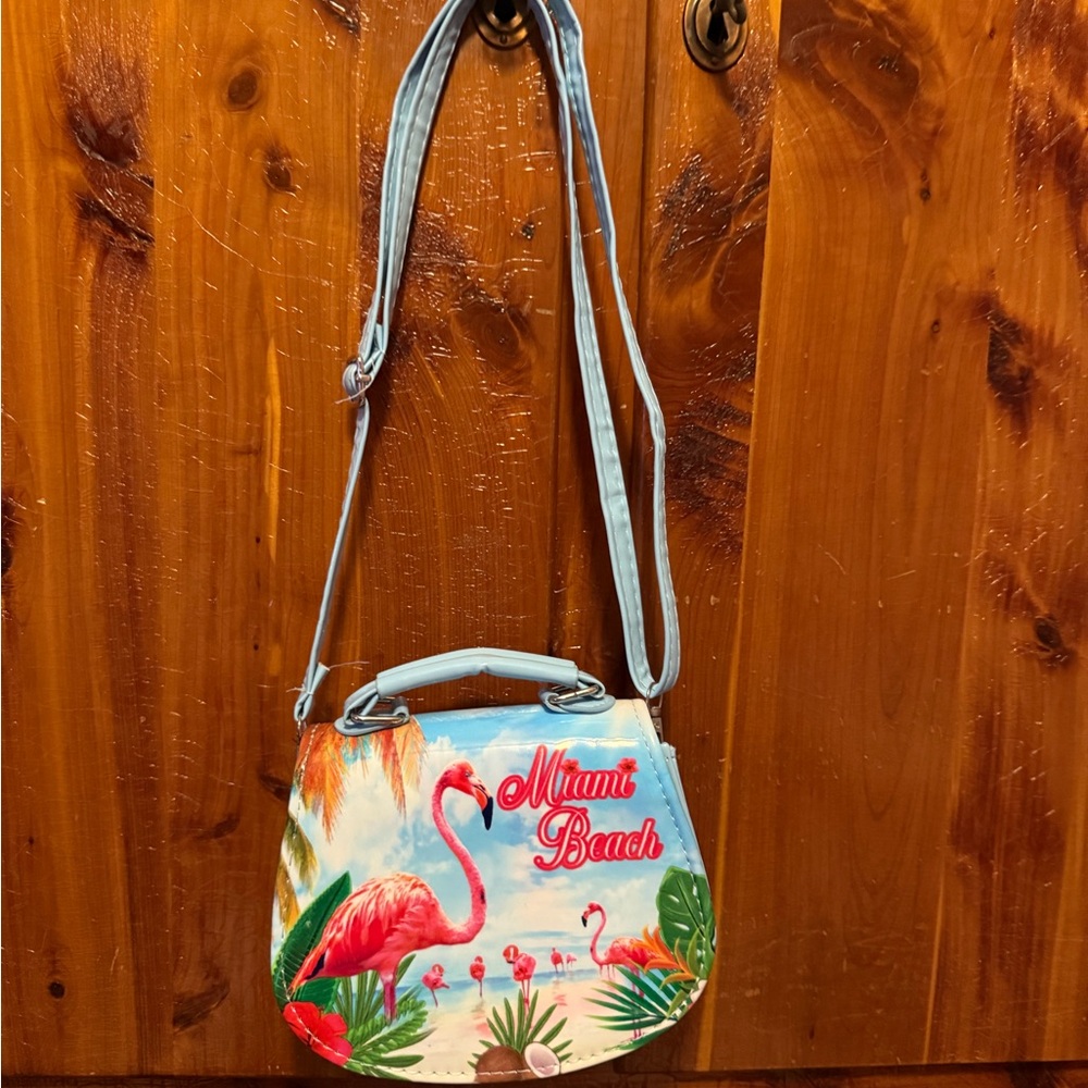 Tropical Flamingo Mini Bag - Picture 3 of 3